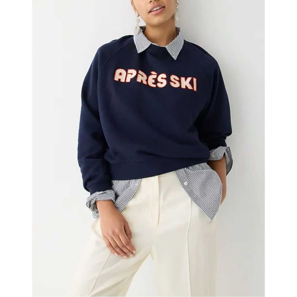 J. Crew Apres Ski Sweatshirt - Picture 1 of 7